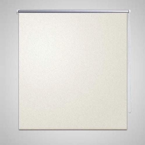 vidaXL Rolgordijn verduisterend 100 x 230 cm crême, Huis en Inrichting, Stoffering | Gordijnen en Lamellen, Wit, Nieuw, Verzenden