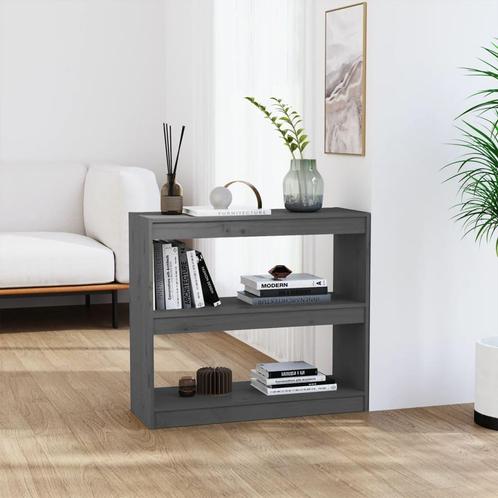 vidaXL Boekenkast/kamerscherm 80x30x135,5 cm massief, Huis en Inrichting, Kasten | Boekenkasten, 25 tot 50 cm, Nieuw, Grenenhout