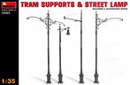 Miniart - Tram Supports And Street Lamps (Min35523), Nieuw, Overige merken, Analoog, Gelijkstroom of Wisselstroom