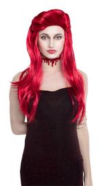 Halloween Pruik Lang Haar Rood, Verzenden, Nieuw