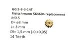 micromotor G0.5-8-3-14T tandwiel, Hobby en Vrije tijd, Modeltreinen | H0, Overige merken, Gelijkstroom, Verzenden, Overige typen