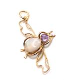 Zonder minimumprijs - Hanger - 9 kt. Geel goud Opaal -