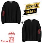 RETT. 24u Bundel – Zwarte Sweaters | Logo Links &amp; Rechts, Kleding | Heren, Truien en Vesten, Verzenden, Nieuw, Zwart, Rett