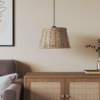 vidaXL Plafondlampenkap Ø38x23 cm wicker bruin, Huis en Inrichting, Lampen | Lampenkappen, Verzenden, Nieuw, Bruin