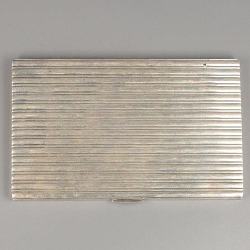 Sigaretten etui - Sigarettenhouder - .950 zilver, Antiek en Kunst, Antiek | Goud en Zilver