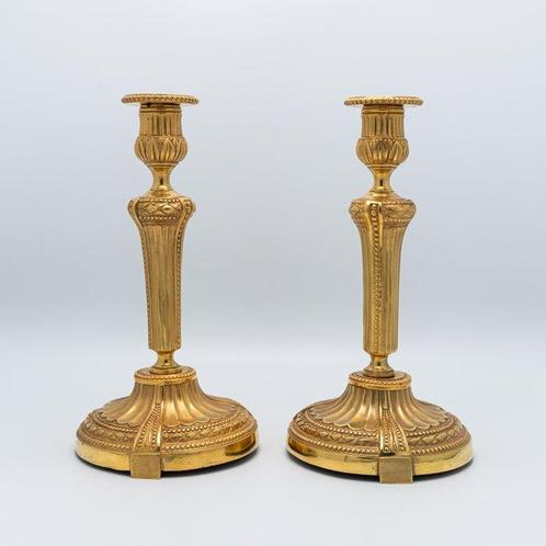 Kaarsenhouder - Verguld brons, Antiek en Kunst, Antiek | Meubels | Stoelen en Banken