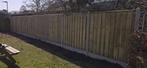 Schutting hout betonsysteem. Inclusief montage. Per meter., Tuin en Terras, Overige materialen, 6 meter of meer, Nieuw, Ophalen of Verzenden