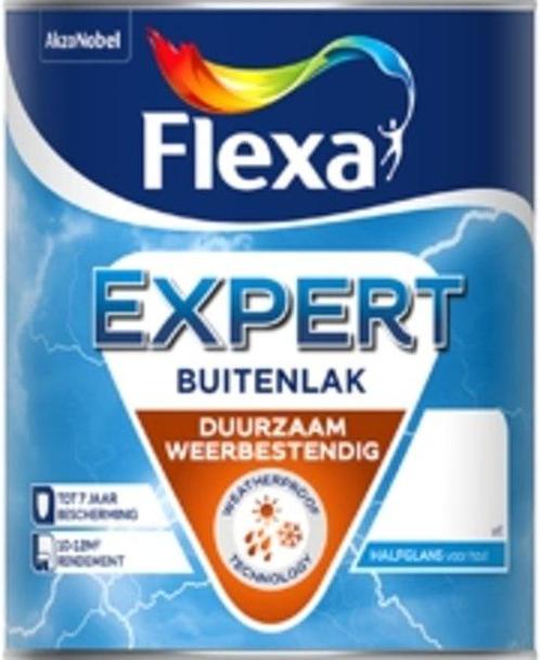 Flexa Expert Buitenlak Halfglans - 750ml - Creme, Doe-het-zelf en Verbouw, Verf, Beits en Lak, Nieuw, Verzenden