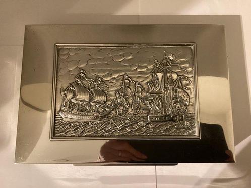 Sigarendoos - Zilver 925 - Sterling Zilveren Doos, Antiek en Kunst, Antiek | Goud en Zilver