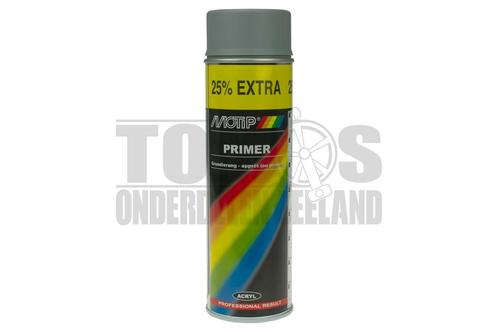 MoTip Spuitbus lak primer grijs 500ml, Doe-het-zelf en Verbouw, Verf, Beits en Lak, Nieuw, Ophalen of Verzenden
