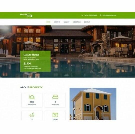 Property Info - HTML Template, Computers en Software, Educatie- en Cursussoftware