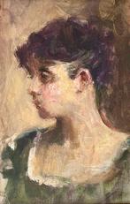 Antonio Manna (1952-2021) - Damigella Napoletana, Antiek en Kunst, Kunst | Schilderijen | Klassiek