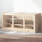 Hamsterkooi -  - Stabiel hout - Trappetjes - Naturel, Ophalen of Verzenden, Nieuw