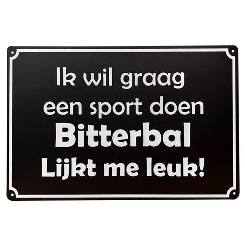 Bitterbal reclamebord, Verzamelen, Merken en Reclamevoorwerpen, Nieuw, Ophalen of Verzenden