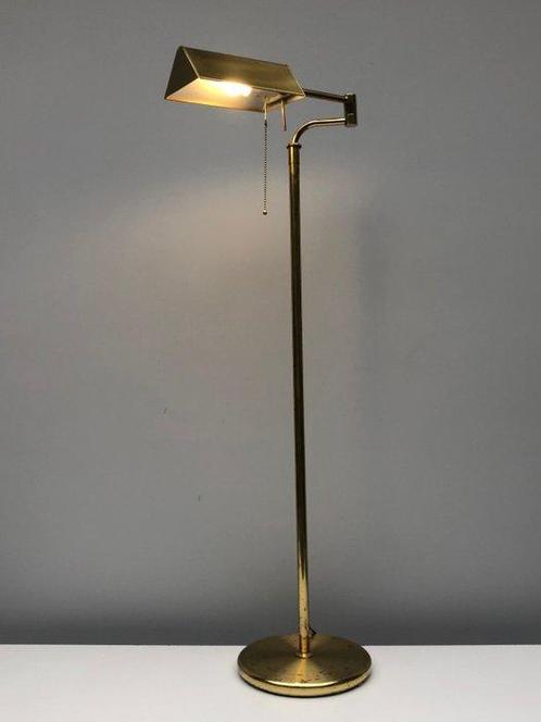 Vloerlamp om te lezen - Messing - vintage vloerlamp geheel, Antiek en Kunst, Kunst | Designobjecten