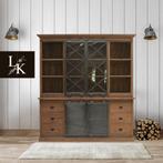 Landelijke klassieke kast, buffetkast, ladekast, servieskast, Huis en Inrichting, Kasten | Buffetkasten, Teakhout, 200 cm of meer