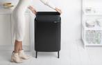 Brabantia Bo Touch Bin Hi Prullenbak - 60 liter - Matt Black, Huis en Inrichting, Woonaccessoires | Prullenbakken, Verzenden, Zo goed als nieuw