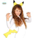 Pikachu set oren en staart, Verzenden, Nieuw, Feestartikel