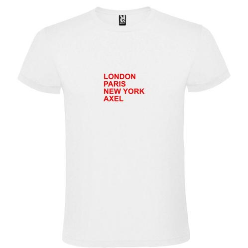 Axel op t-shirt als print met London, Paris, New York, Axel, Kleding | Heren, T-shirts, Overige kleuren, Nieuw, Overige maten