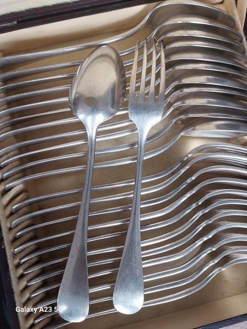 Tafelservies voor 12 (13) - Verzilverd, Antiek en Kunst, Antiek | Meubels | Tafels
