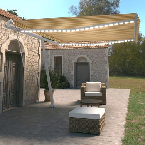 vidaXL Luifel automatisch met LED en windsensor 450x350 cm, Tuin en Terras, Zonneschermen, Nieuw, Verzenden