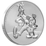 Niue. 2 Dollars 2021 1 oz Niue Silver Disney Mickey & Goofy