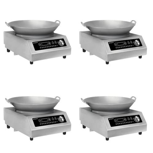 GGM Gastro | (4 stuks) Wok inductie kookplaat - 3,5 kW - |, Witgoed en Apparatuur, Kookplaten, Inbouw, Nieuw, Verzenden