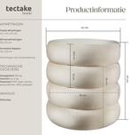 2dekans | tectake® Kruk met opbergruimte - Scandi kruk, Ophalen of Verzenden, Zo goed als nieuw