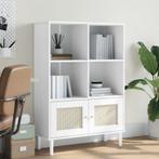 vidaXL Boekenkast SENJA rattan-look 90x35x130 cm grenenhout, Huis en Inrichting, Kasten | Boekenkasten, Verzenden, Nieuw, Grenenhout