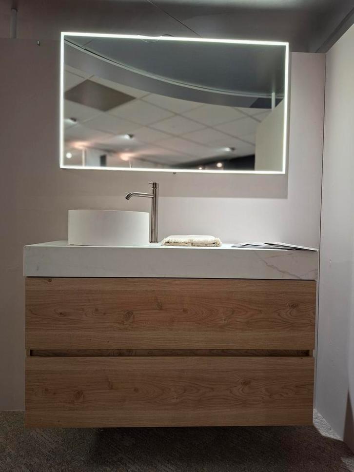 Detremmerie Architect 1200 Structure nature, Huis en Inrichting, Badkamer | Badkamermeubels, Wasbak of Wastafel, Nieuw, 100 tot 150 cm