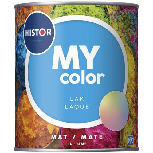 Histor MY color Lak Mat RAL 9016 | Verkeerswit 1L, Doe-het-zelf en Verbouw, Verf, Beits en Lak, Lak, Wit, Nieuw, Minder dan 5 liter