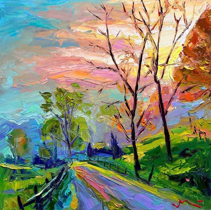 Ludovic Labbé - Matin au Pays Basque, Antiek en Kunst, Kunst | Schilderijen | Modern