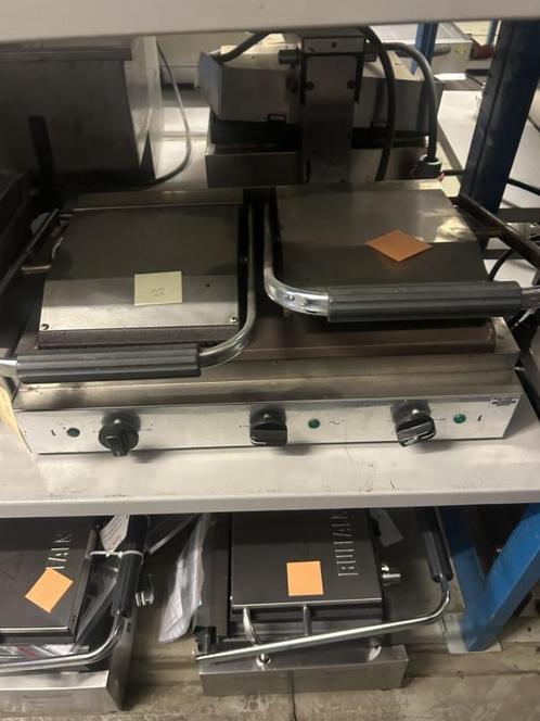 Occasion dubbel contactgril, Zakelijke goederen, Horeca | Keukenapparatuur, Gebruikt, Ophalen