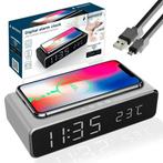 Wekker klok + draadloze oplader draadloos QI snellader lader, Telecommunicatie, Mobiele telefoons | Telefoon-opladers, Verzenden