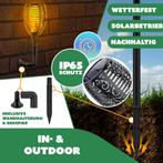 KESSER® 2 Solar Tuinfakkels - Tuinverlichting - Sensor - Zwa, Verzenden, Nieuw