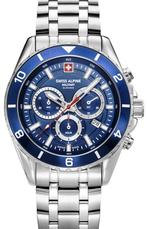 Swiss Alpine Military 7034.9135 Sierra Chrono horloge, Overige merken, Staal, Verzenden, Polshorloge