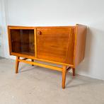 Vintage sideboard/ televisiekast hoogglans noot, Bilea, 100 tot 150 cm, Vintage, Ophalen of Verzenden, Zo goed als nieuw