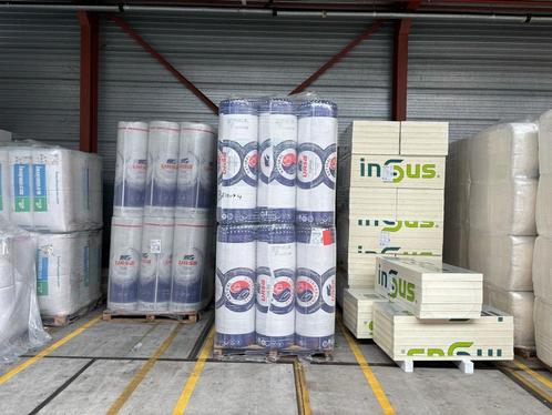 B-keus glaswol op rol (2x) 8700x600x75mm Rd:1.89 (=10,44m²), Doe-het-zelf en Verbouw, Isolatie en Afdichting, Ophalen of Verzenden