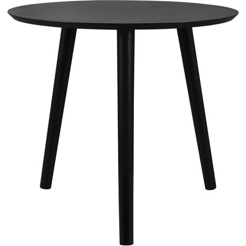 Bijzettafel - Trion Wilma - Rond - 50cm - Zwart - MDF, Huis en Inrichting, Tafels | Eettafels, Nieuw, Overige materialen, Ophalen of Verzenden