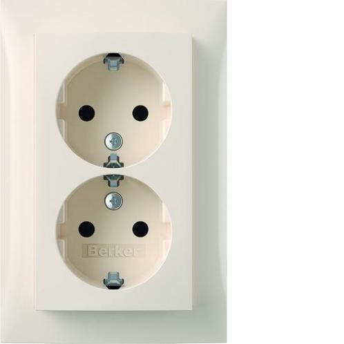 Hager Berker S.1 Wandcontactdoos (WCD-schakelmateriaal), Doe-het-zelf en Verbouw, Elektra en Kabels, Overige typen, Nieuw, Verzenden