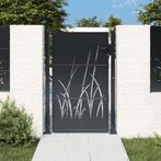vidaXL Poort 105x130 cm met grasontwerp staal, Tuin en Terras, Verzenden, Nieuw