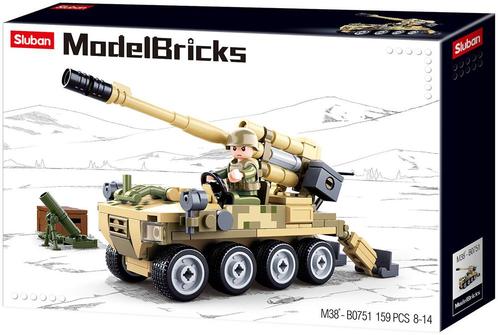 Sluban 8x8 Mobiel kanon (Leger bouwsets, Modelbouwsets), Kinderen en Baby's, Speelgoed | Bouwstenen, Nieuw, Verzenden