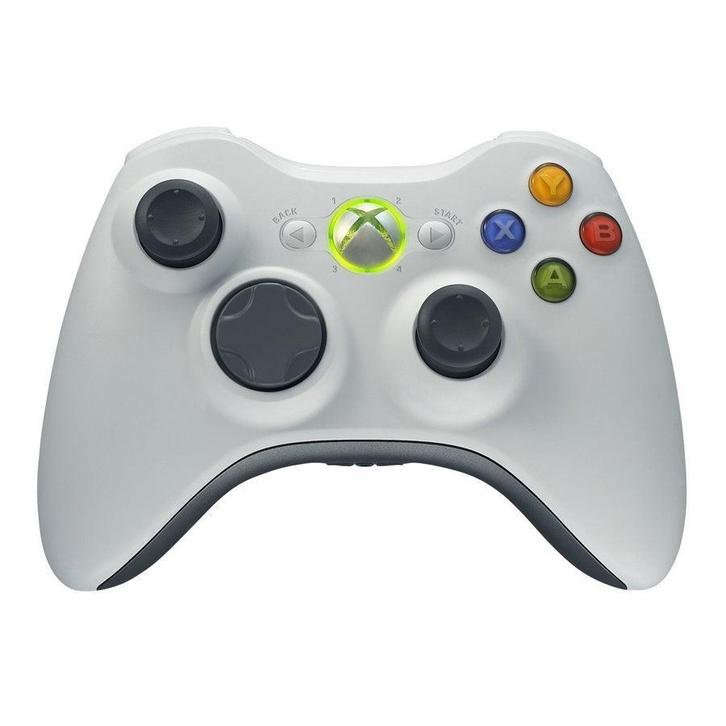Microsoft Xbox 360 Controller - Wit, Spelcomputers en Games, Spelcomputers | Xbox | Accessoires, Zo goed als nieuw, Verzenden