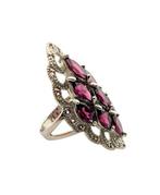 Zonder Minimumprijs - Ring Zilver Rhodoliet - 8,60 kt., Sieraden, Tassen en Uiterlijk, Ringen, Nieuw