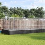 vidaXL Volière met verlengstuk 1139x307x212 m staal, Verzenden, Nieuw