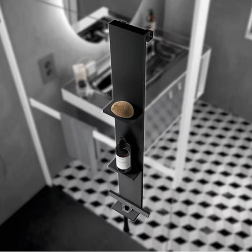 Planchet Novellini Kuadra voor Douchewand 76x12 cm Mat Zwart, Doe-het-zelf en Verbouw, Sanitair, Bad, Nieuw, Ophalen of Verzenden