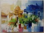 Fabio Costantino (XX) - Positano, Antiek en Kunst, Kunst | Schilderijen | Klassiek