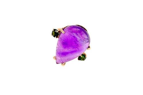 Ring - 9 kt. Roségoud - 19.00ct. tw. Amethist - Toermalijn, Sieraden, Tassen en Uiterlijk, Ringen