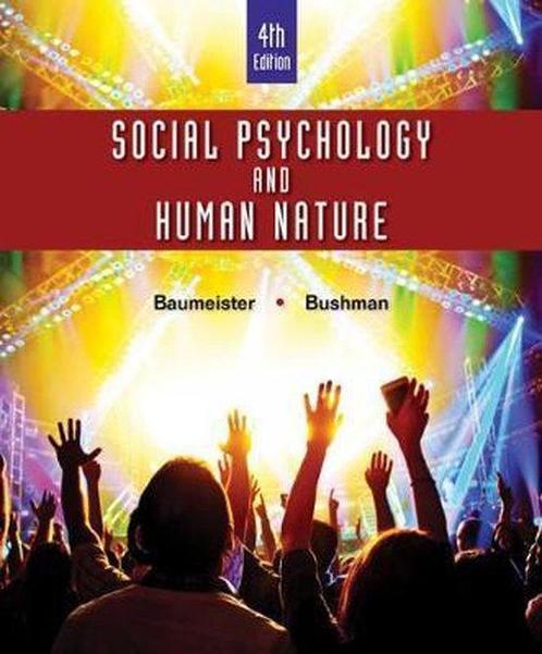 9781305497917 Social Psychology and Human Nature, Boeken, Schoolboeken, Zo goed als nieuw, Verzenden