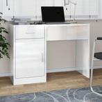 vidaXL Bureau met kast en lade 100x40x73 cm bewerkt hout, Huis en Inrichting, Bureaus, Verzenden, Nieuw